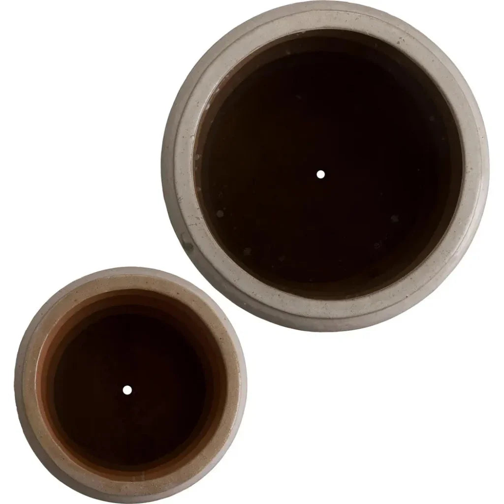 Emissary Torus Round Ceramic Planter