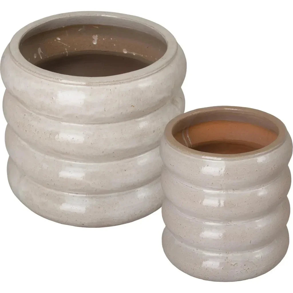 Emissary Torus Round Ceramic Planter
