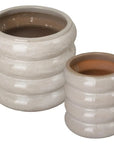 Emissary Torus Round Ceramic Planter