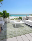 LOOMLAN Rugs Tova Green Washable Indoor-Outdoor Rug