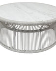 Miami Marble And Rope Outdoor Coffee Table