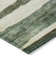 LOOMLAN Rugs Tramma Green Washable Indoor-Outdoor Rug