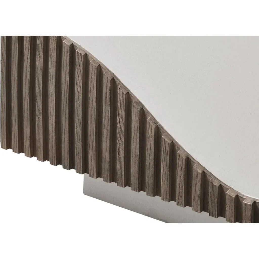 Seasonal Living Tranquility Rectangle White Outdoor Coffee Table