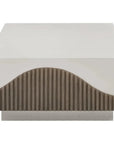 Seasonal Living Tranquility Rectangle White Outdoor Coffee Table