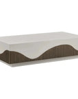 Seasonal Living Tranquility Rectangle White Outdoor Coffee Table
