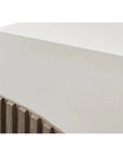 Seasonal Living Tranquility Rectangle White Outdoor Coffee Table