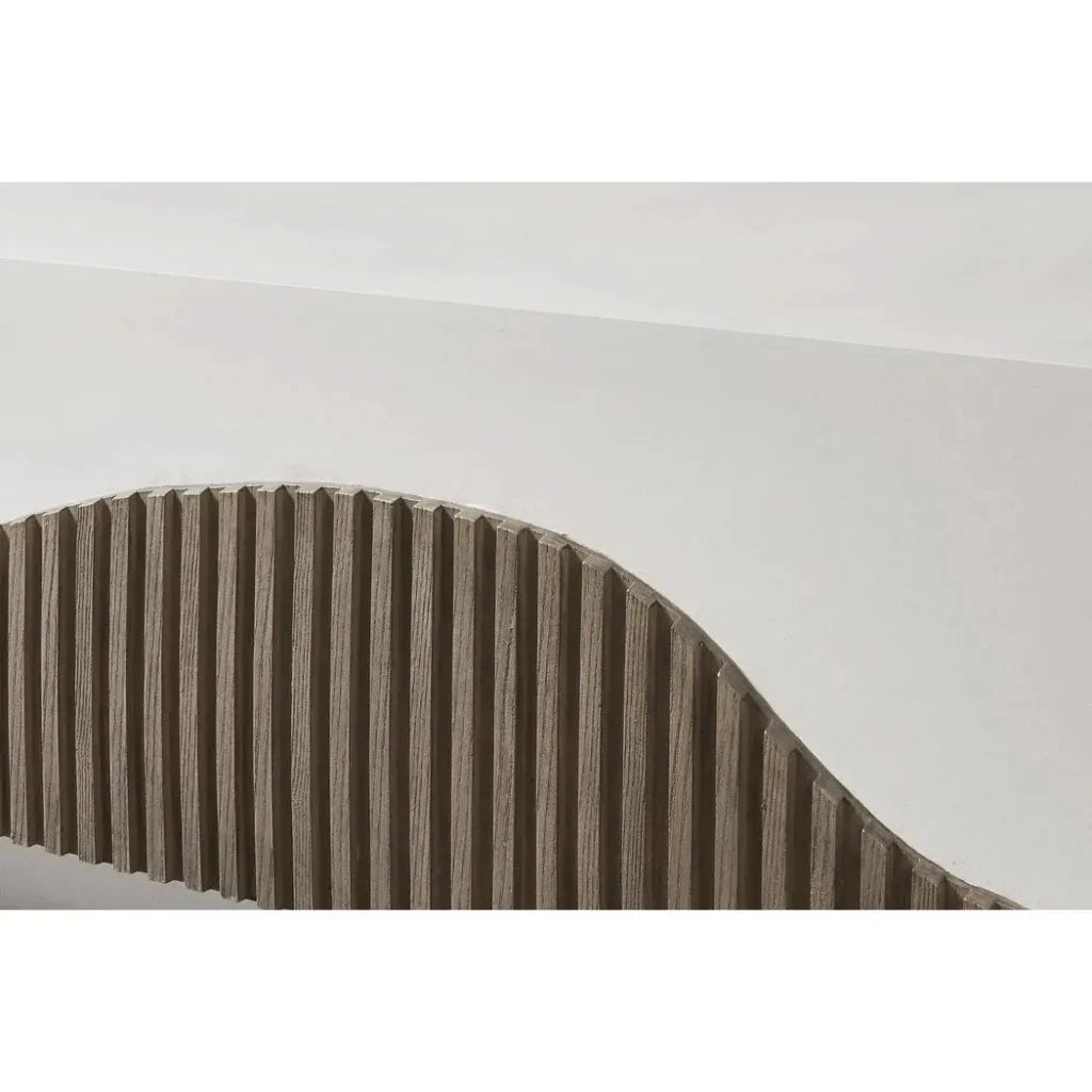 Seasonal Living Tranquility Rectangle White Outdoor Coffee Table