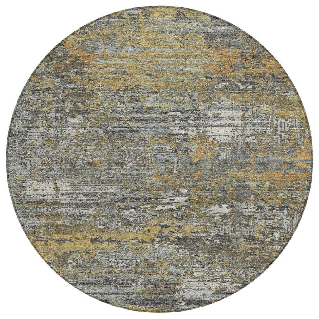 LOOMLAN Rugs Trazia Gold Washable Indoor-Outdoor Rug