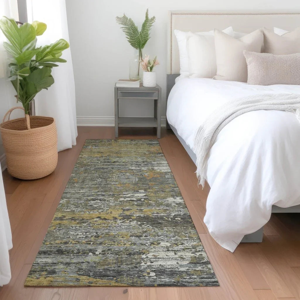 LOOMLAN Rugs Trazia Gold Washable Indoor-Outdoor Rug