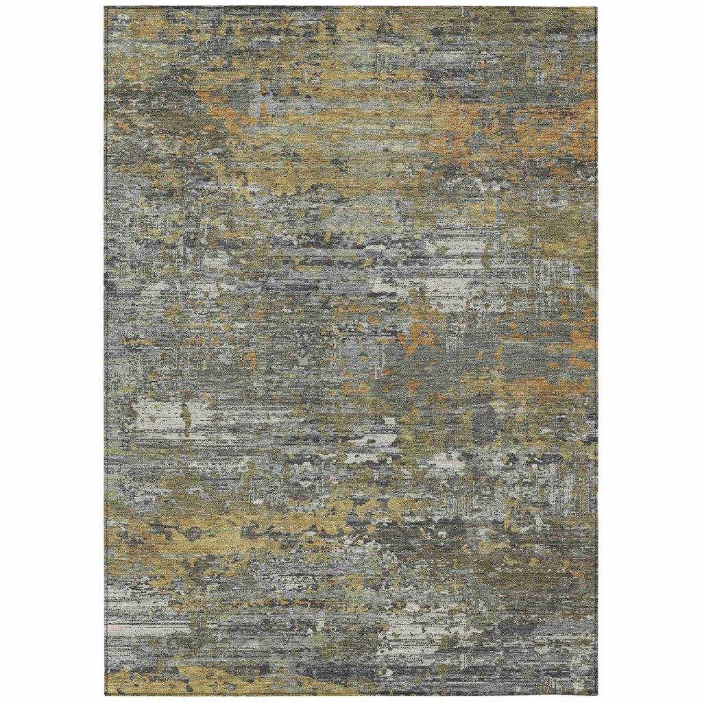 LOOMLAN Rugs Trazia Gold Washable Indoor-Outdoor Rug