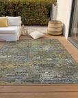 LOOMLAN Rugs Trazia Gold Washable Indoor-Outdoor Rug