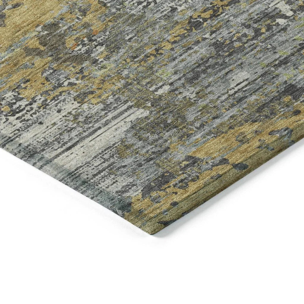 LOOMLAN Rugs Trazia Gold Washable Indoor-Outdoor Rug