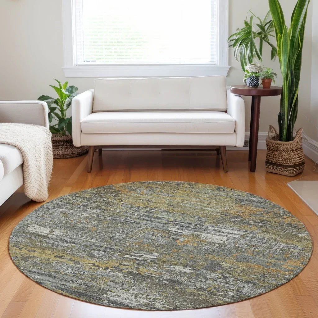 LOOMLAN Rugs Trazia Gold Washable Indoor-Outdoor Rug