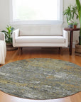 LOOMLAN Rugs Trazia Gold Washable Indoor-Outdoor Rug