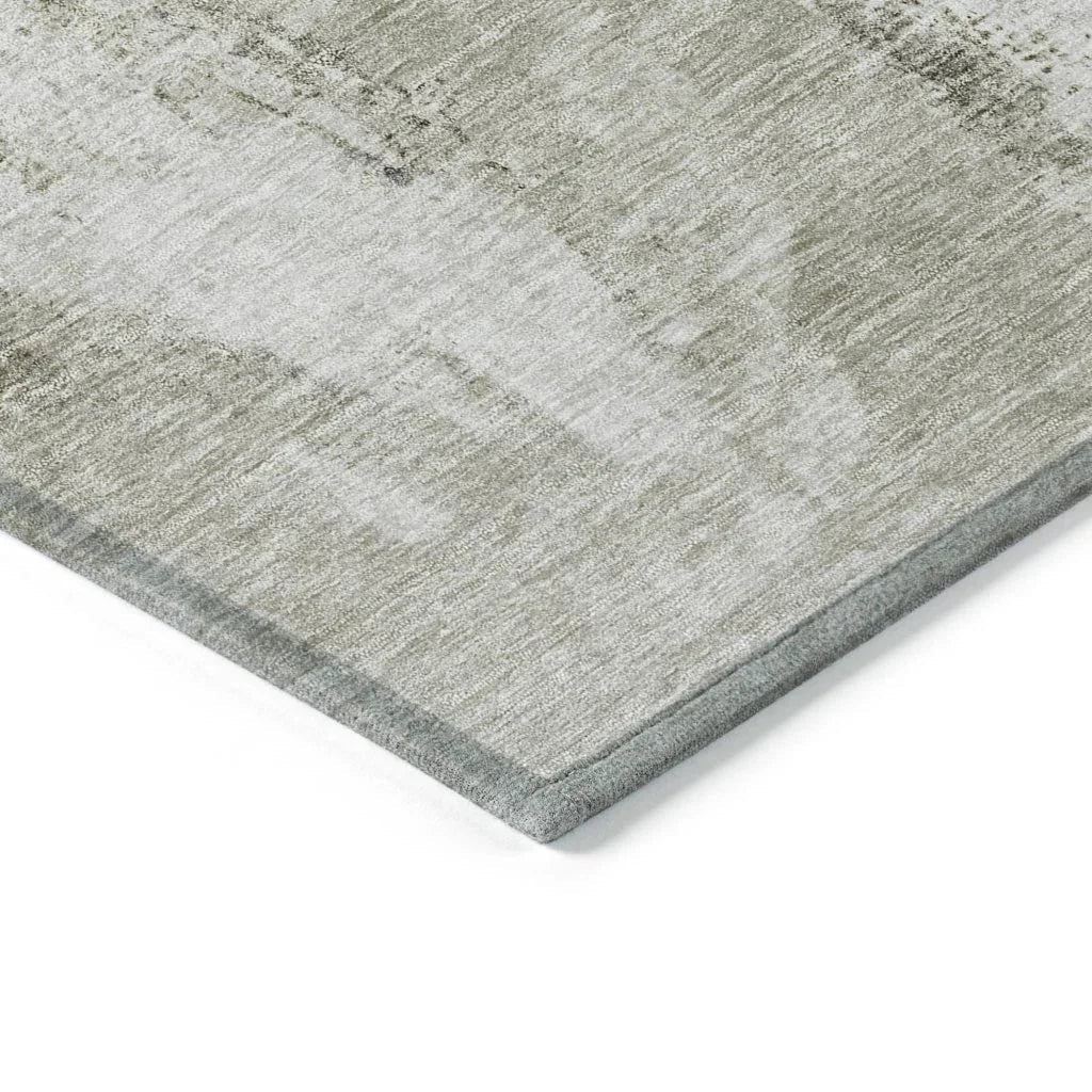 LOOMLAN Rugs Tundra Brown Washable Indoor-Outdoor Rug