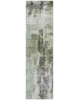 LOOMLAN Rugs Tundra Green Washable Indoor-Outdoor Rug