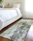 LOOMLAN Rugs Tundra Green Washable Indoor-Outdoor Rug