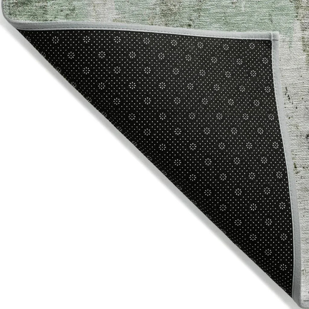 LOOMLAN Rugs Tundra Green Washable Indoor-Outdoor Rug
