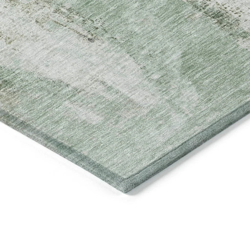 LOOMLAN Rugs Tundra Green Washable Indoor-Outdoor Rug