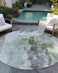 LOOMLAN Rugs Tundra Green Washable Indoor-Outdoor Rug