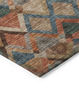 LOOMLAN Rugs Tuska Brown Washable Indoor-Outdoor Rug