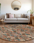 LOOMLAN Rugs Tuska Brown Washable Indoor-Outdoor Rug