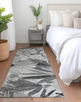 LOOMLAN Rugs Twillith Gray Washable Indoor-Outdoor Rug