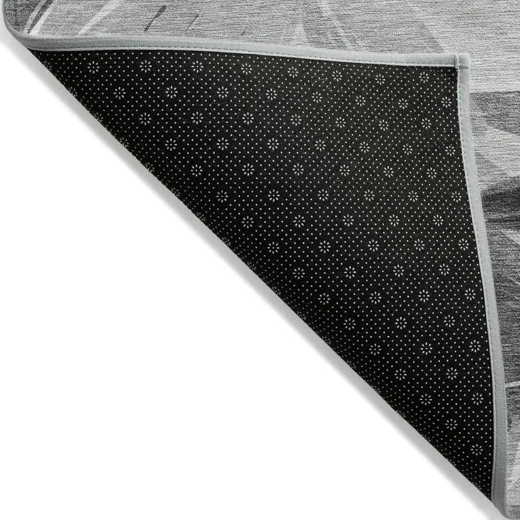 LOOMLAN Rugs Twillith Gray Washable Indoor-Outdoor Rug