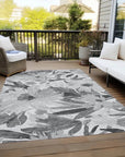 LOOMLAN Rugs Twillith Gray Washable Indoor-Outdoor Rug