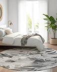 LOOMLAN Rugs Twillith Gray Washable Indoor-Outdoor Rug
