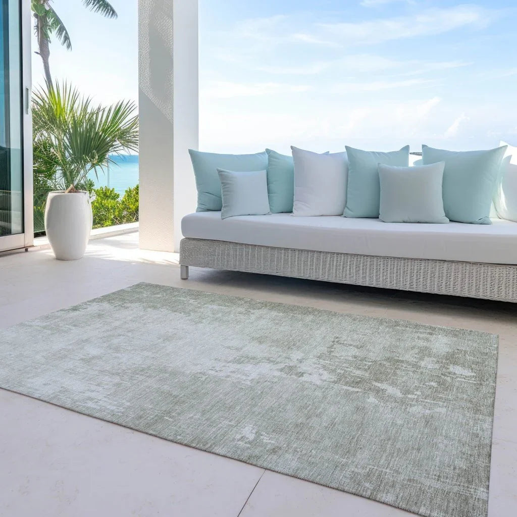 LOOMLAN Rugs Uma Ivory Washable Indoor-Outdoor Rug
