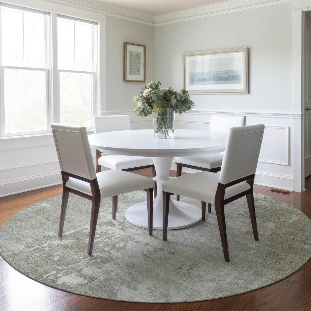 LOOMLAN Rugs Uma Ivory Washable Indoor-Outdoor Rug