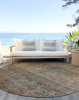 LOOMLAN Rugs Umbrea Green Washable Indoor-Outdoor Rug