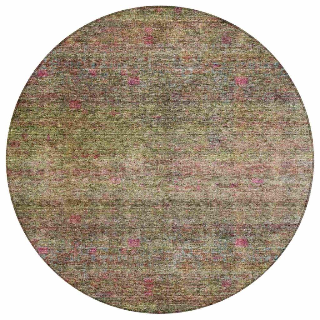 LOOMLAN Rugs Umbrea Green Washable Indoor-Outdoor Rug