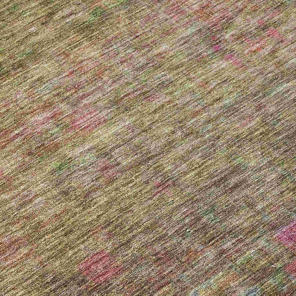 LOOMLAN Rugs Umbrea Green Washable Indoor-Outdoor Rug