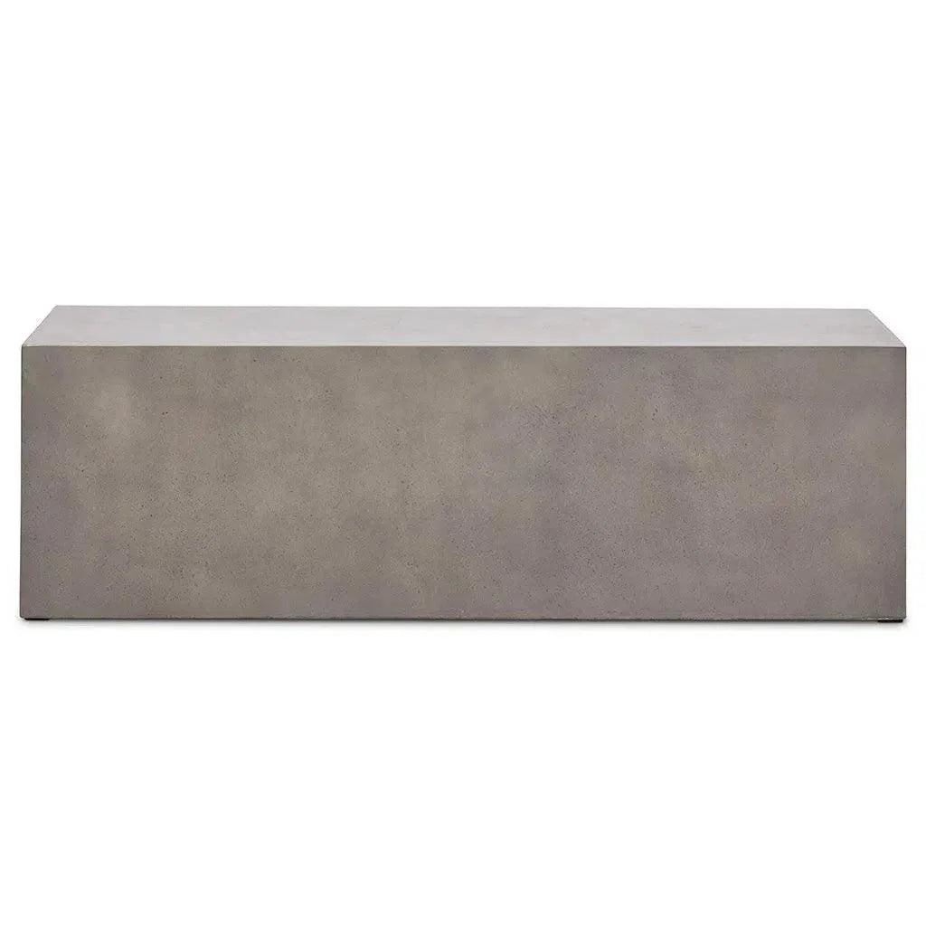 Una Concrete Outdoor Dark Grey Bench - LOOMLAN - Urbia - Outdoor Benches