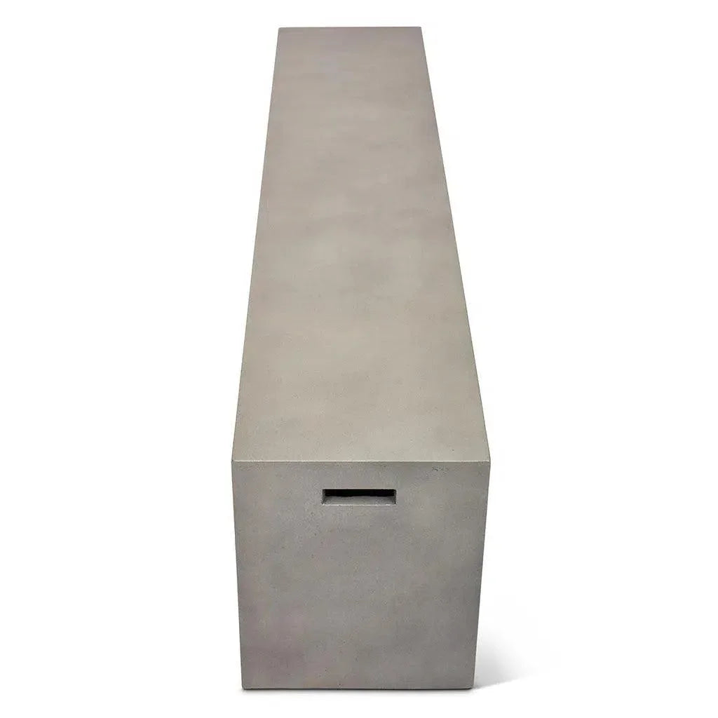 Una Concrete Outdoor Dark Grey Bench - LOOMLAN - Urbia - Outdoor Benches