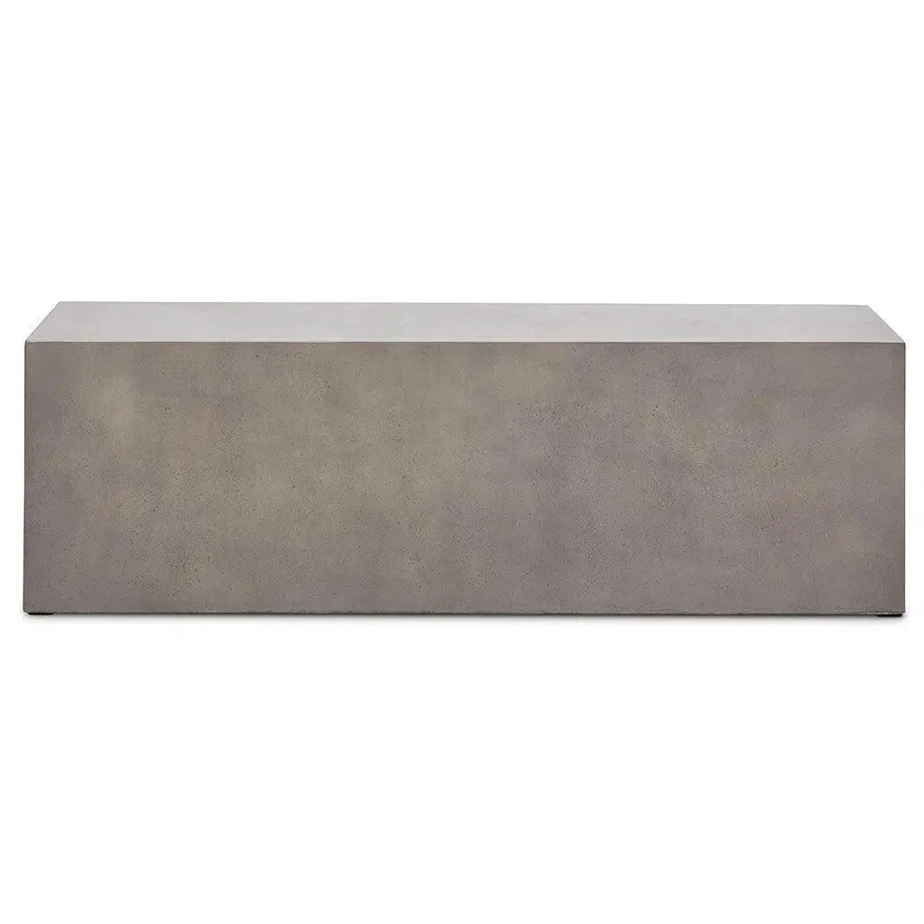 Una Concrete Outdoor Dark Grey Bench - LOOMLAN - Urbia - Outdoor Benches