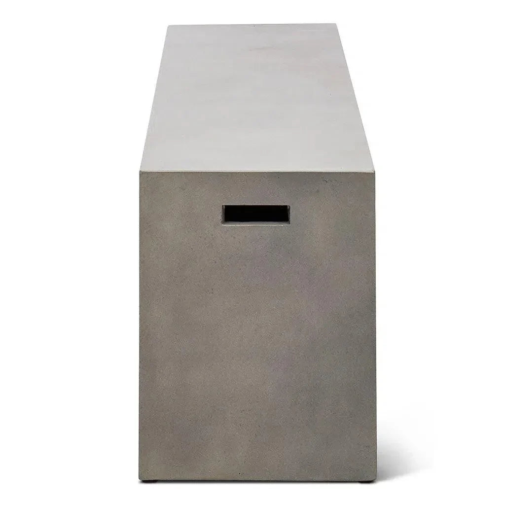 Una Concrete Outdoor Dark Grey Bench - LOOMLAN - Urbia - Outdoor Benches