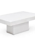 Una Concrete Outdoor Rectangular Coffee Table