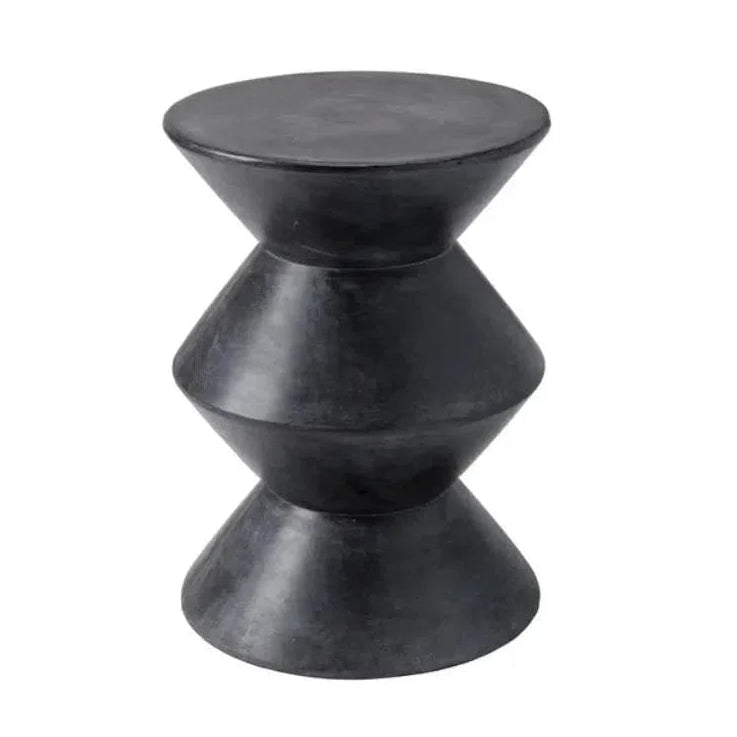 SUNPAN Union Concrete Outdoor Round End Table