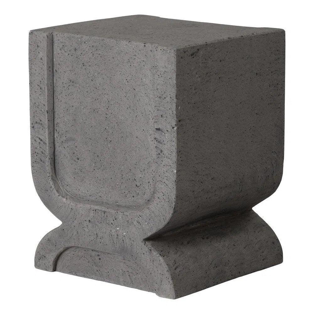 Emissary Uri 18 in. Square Terrazzo Garden Stool