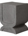 Emissary Uri 18 in. Square Terrazzo Garden Stool