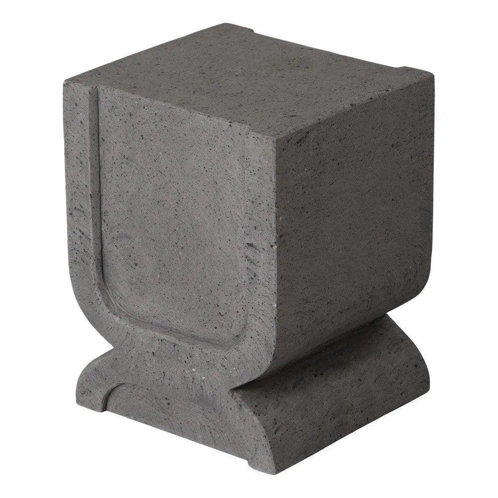 Emissary Uri 18 in. Square Terrazzo Garden Stool