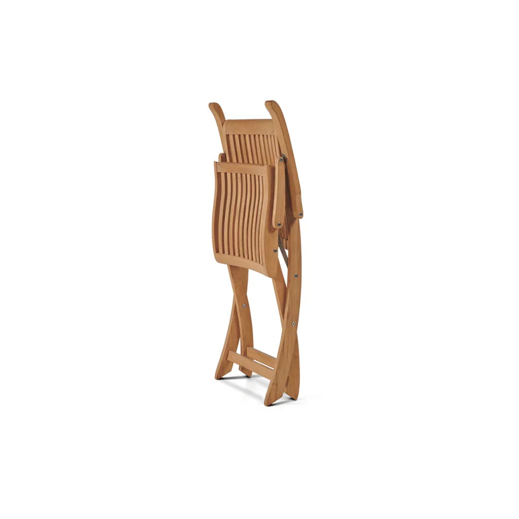 Valencia Teak Oudoor Round Bistro Set 3PC - LOOMLAN - HiTeak - Outdoor Bistro Sets