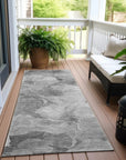 LOOMLAN Rugs Valmera Gray Washable Indoor-Outdoor Rug