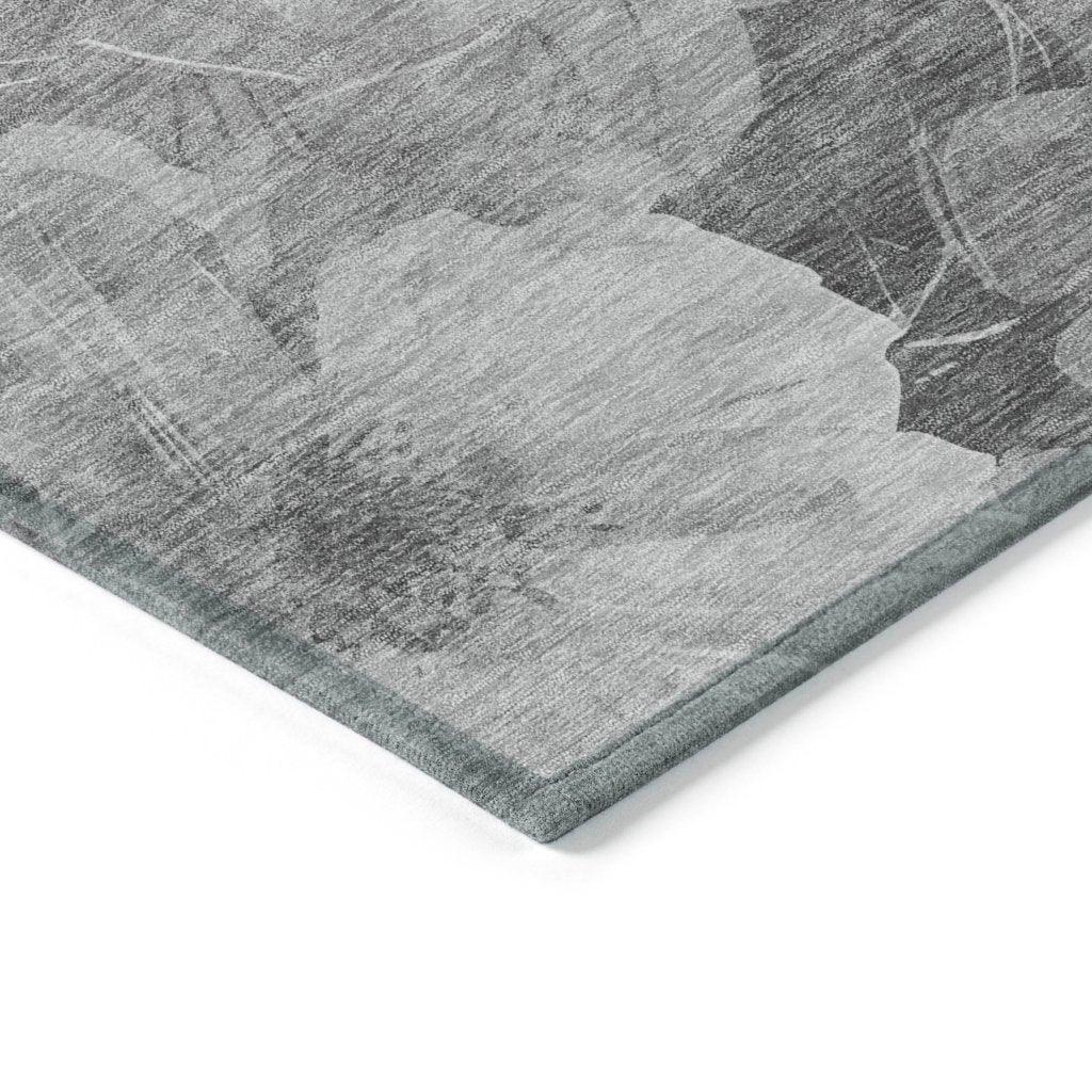 LOOMLAN Rugs Valmera Gray Washable Indoor-Outdoor Rug