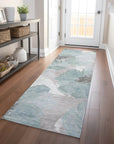LOOMLAN Rugs Valtoria Blue Washable Indoor-Outdoor Rug