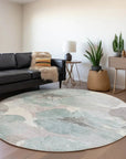 LOOMLAN Rugs Valtoria Blue Washable Indoor-Outdoor Rug