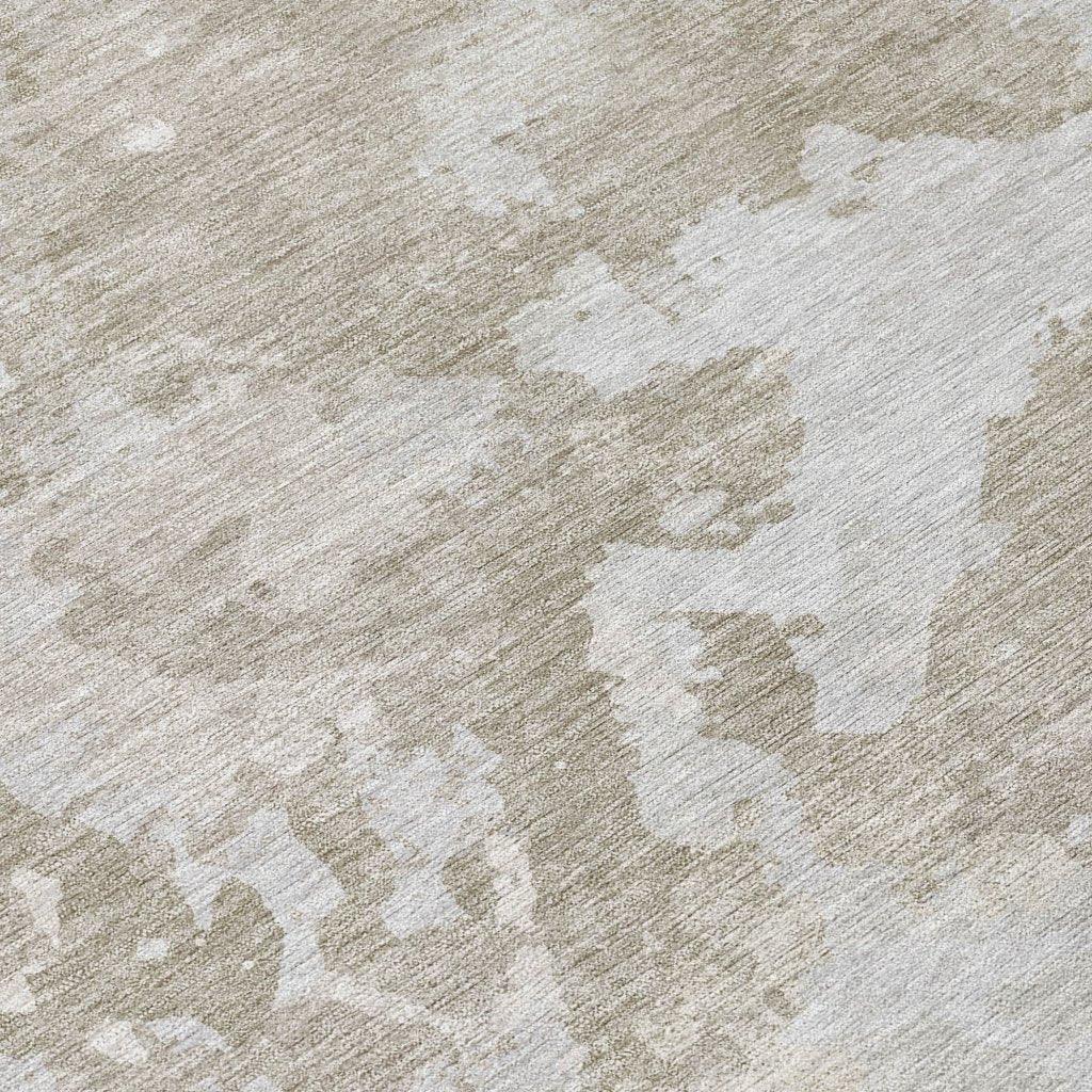 LOOMLAN Rugs Vantar Brown Washable Indoor-Outdoor Rug